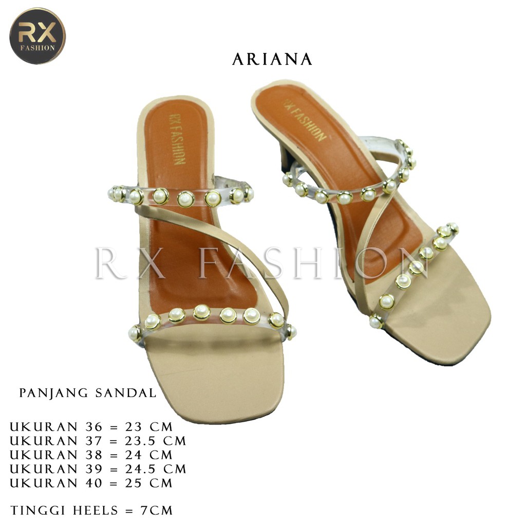 RX FASHION - SENDAL ARIANA HEELS IMPORT - FASHION SENDAL HAK WANITA ***GOOD QUALITY***