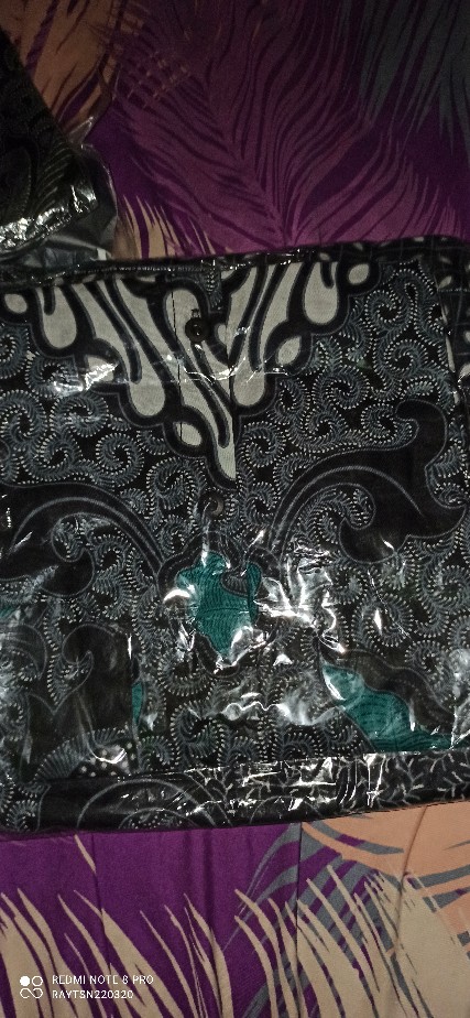 Batik Couple Keluarga Original Uzla Collection Motif Truntum Dimensi Abu