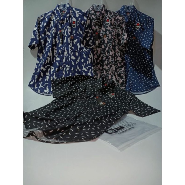 Kemeja lengan pendek premium ZID denim