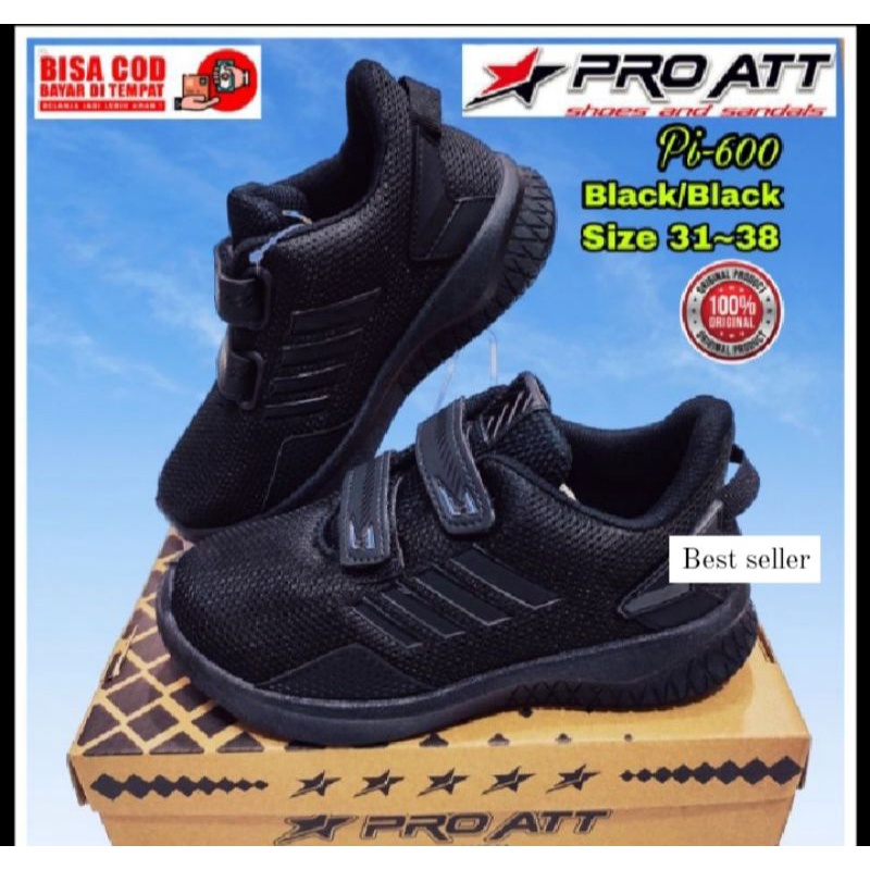 SEPATU SEKOLAH HITAM PRO ATT ANAK ANAK