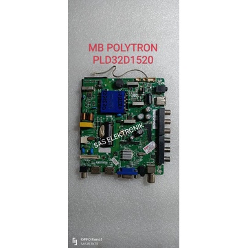 MB MOTHERBOARD MAINBOARD MESIN TV LED POLYTRON 32 INCH PLD32D1520 PLD-32D1520
