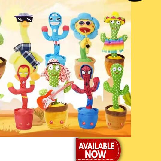 ❃ (PG) Mainan Boneka Kaktus Elektrik Kaktus Goyang Menari Joged - KAKTUS SQUID GA ☚