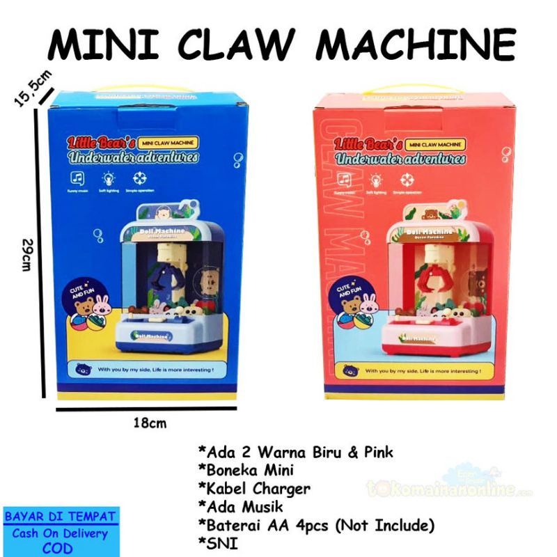 MAINAN ANAK MESIN CAPIT BONEKA MINI DOLL MACHINE