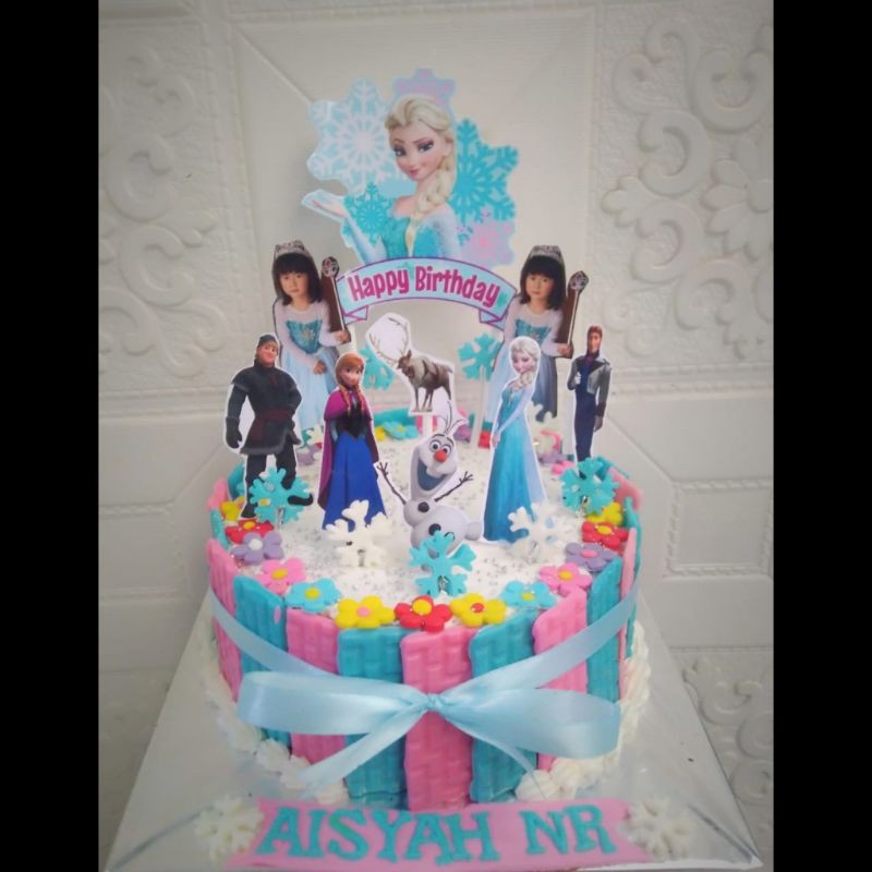 

kue ulang tahun frozen/topper frozen /cake karakter froze