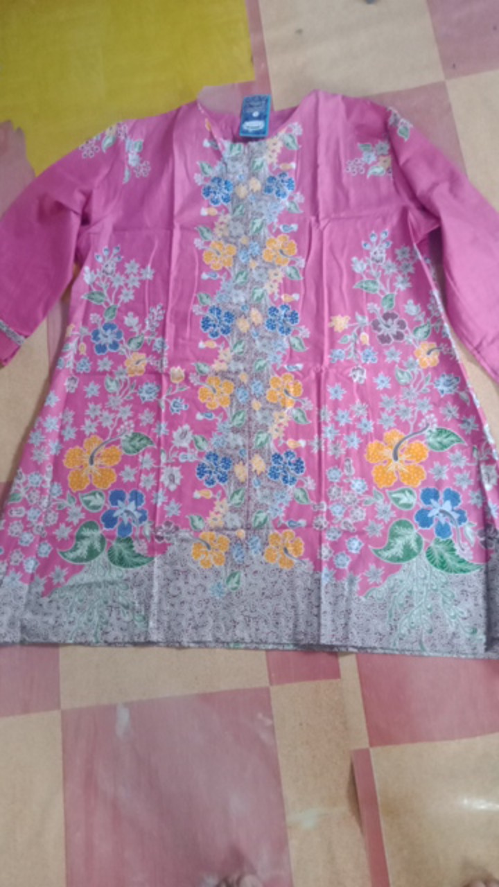 Grosir Terlaris Serut Genes Jelita Tunic Navbor Yelbor Whitbor Creambor Tunik Batik Modern Hrb030