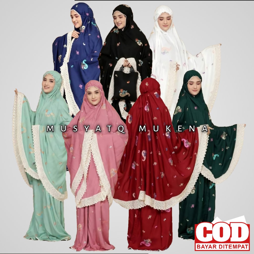 MUKENA DEWASA BORDIR STARLA|MUKENA DEWASA RAYON MEWAH FULL BORDIR
