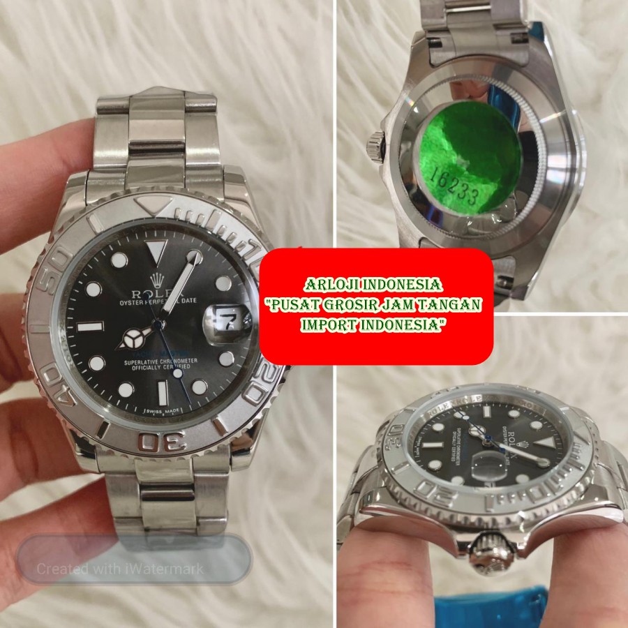 Diskon Jam Tangan Pria ROLEX Yacht Master Blue Needle Garansi 1th