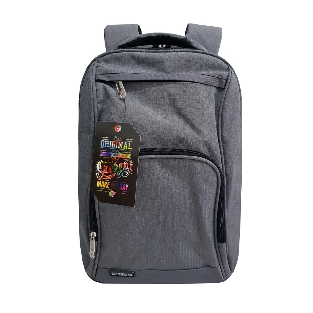 SHOPEE 6.6 SUPER SALE!! Carboni Tas Ransel RA0013 Original 17 - Grey + Raincover