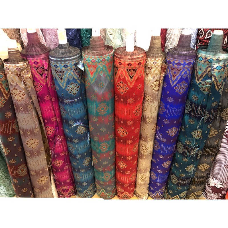 Songket Palembang Silky 3D Songket Palembang Kombinasi Emas, Bahan songket, Kain Songket, Songket Sa