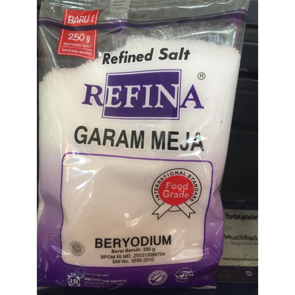 

REFINA GARAM MEJA 250 GR