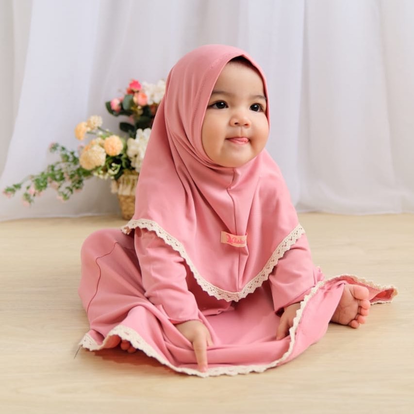 HONEYBLOSSOM gamis anak bayi alesha / gamis bayi perempuan 6 12 bulan