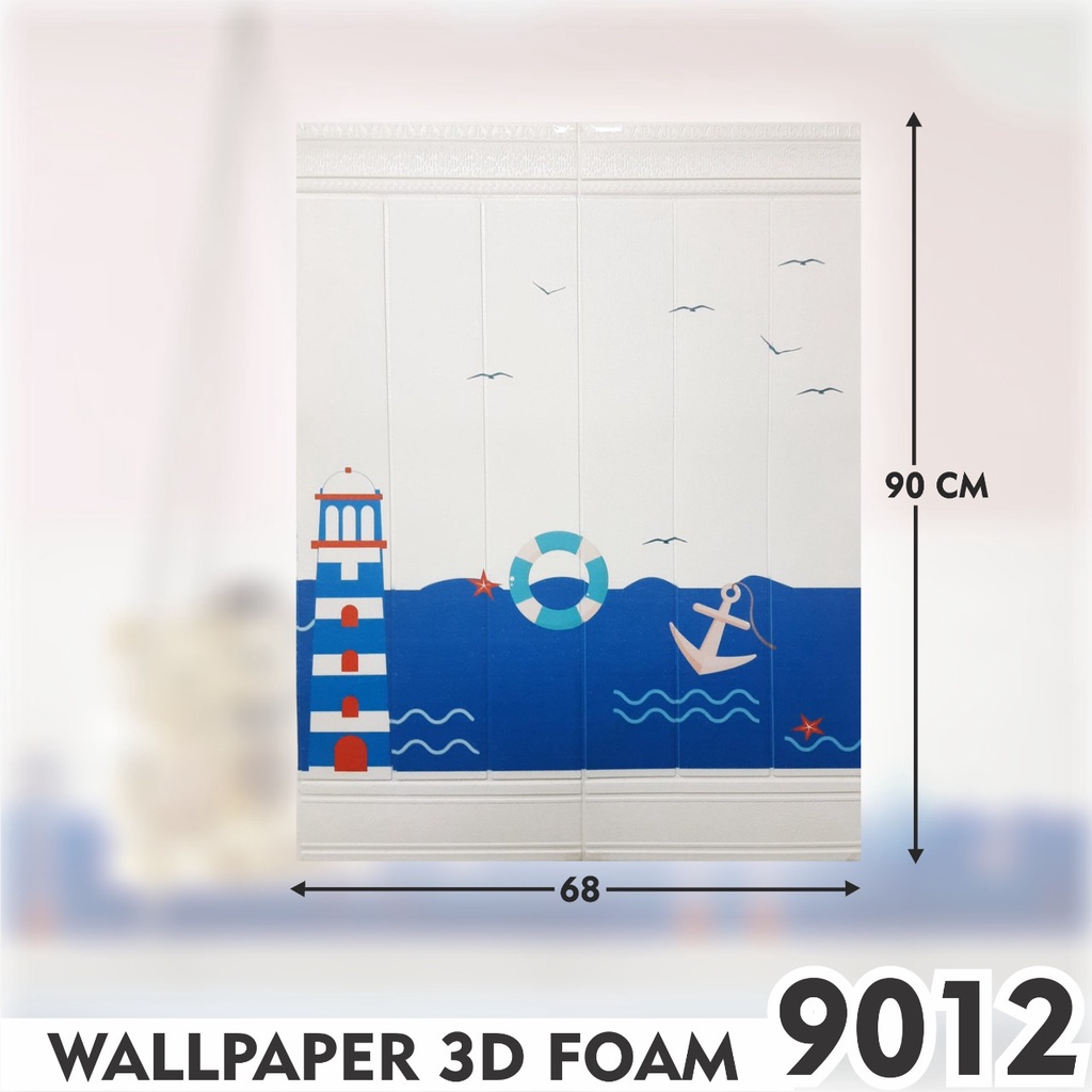 COD WALLPAPER 3D FOAM BRICKFOAM ELEGAN MAOULDING FOAM TERBARU HIASAN DINDING 70CM X 90C 3D Wallpaper Dinding Kotak Foam Motif Ukuran 70cmX70cm Waterproof Sticker kamar anak