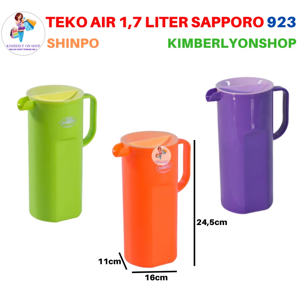 Teko Air Plastik 1.7 Liter Eskan Sapporo SIP 923 Shinpo