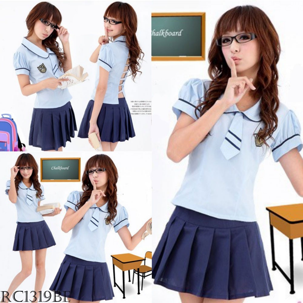 Lingerie Sexy Costume Student Kostum Murid Pelajar Dasi Cute Import