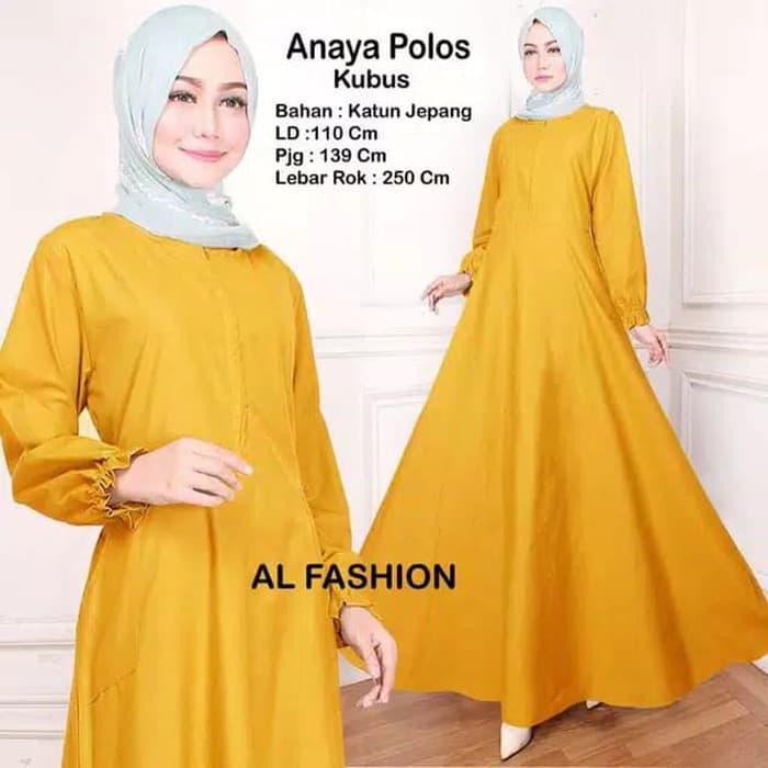 Terhot Baju Gamis Muslim Wanita Syari Polos Dewasa Jubah Muslimah Maxi Dress - Pink Terbaru