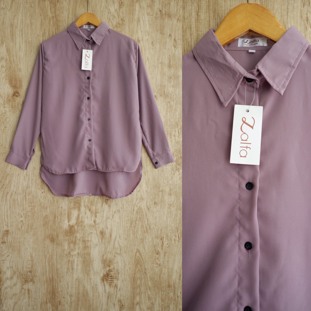 KEMEJA WANITA BASIC by ZALFA-Softlylac