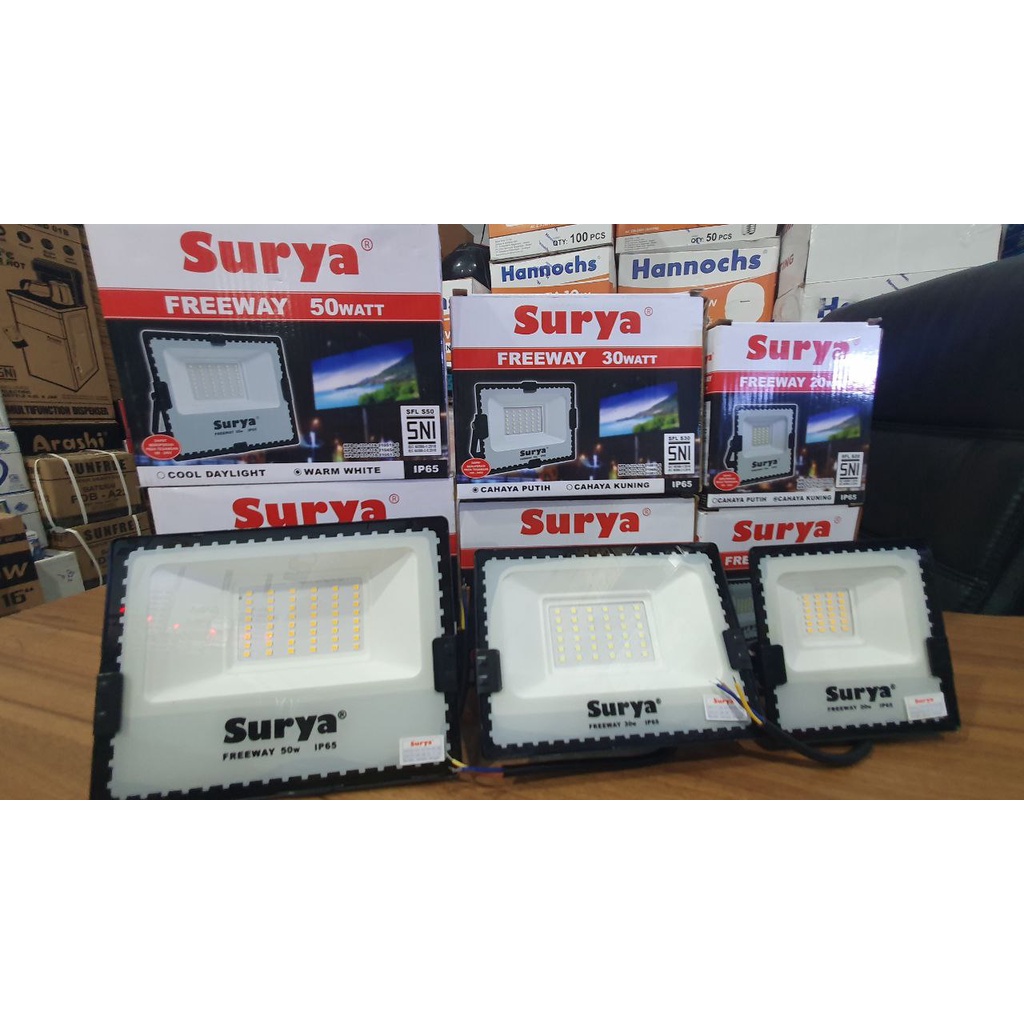SURYA LAMPU SOROT LED FREEWAY / LAMPU TEMBAK OUTDOOR / LAMPU TAMAN LED FLOOD LIGHT
