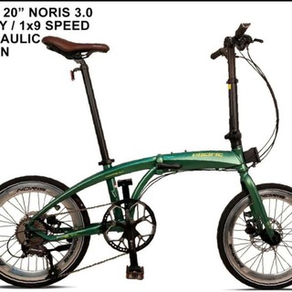 Sepeda lipat 20inch Pacific Noris 3.0 Folding Bike 9 speed alloy