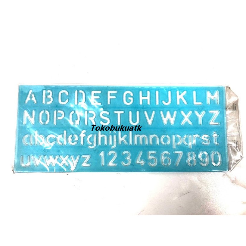 

Penggaris Abjad ukuran 11,5 cm X 28 cm