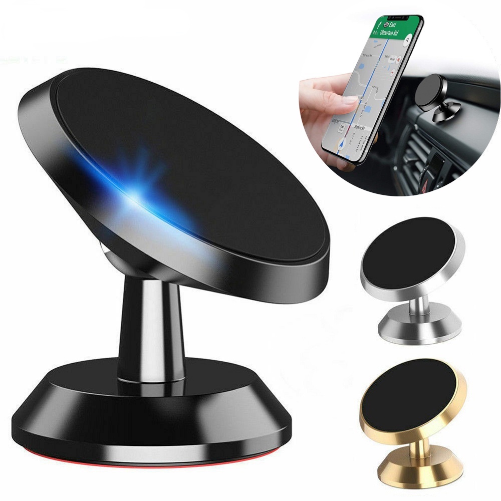 360° Rotatable Magnetic Car Phone Holder Support Instrument Mount Stand Car Interior Accessories