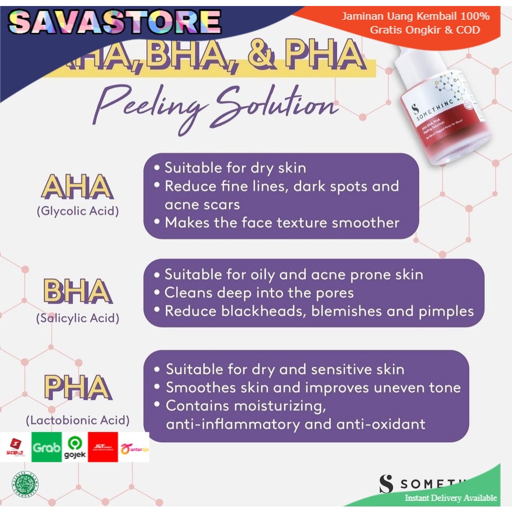 SOMETHINC SERUM Niacinamide Hyaluronic AHA BHA PHA Peeling Solution Serum ORIGINAL SOMETHINC [TESTER]