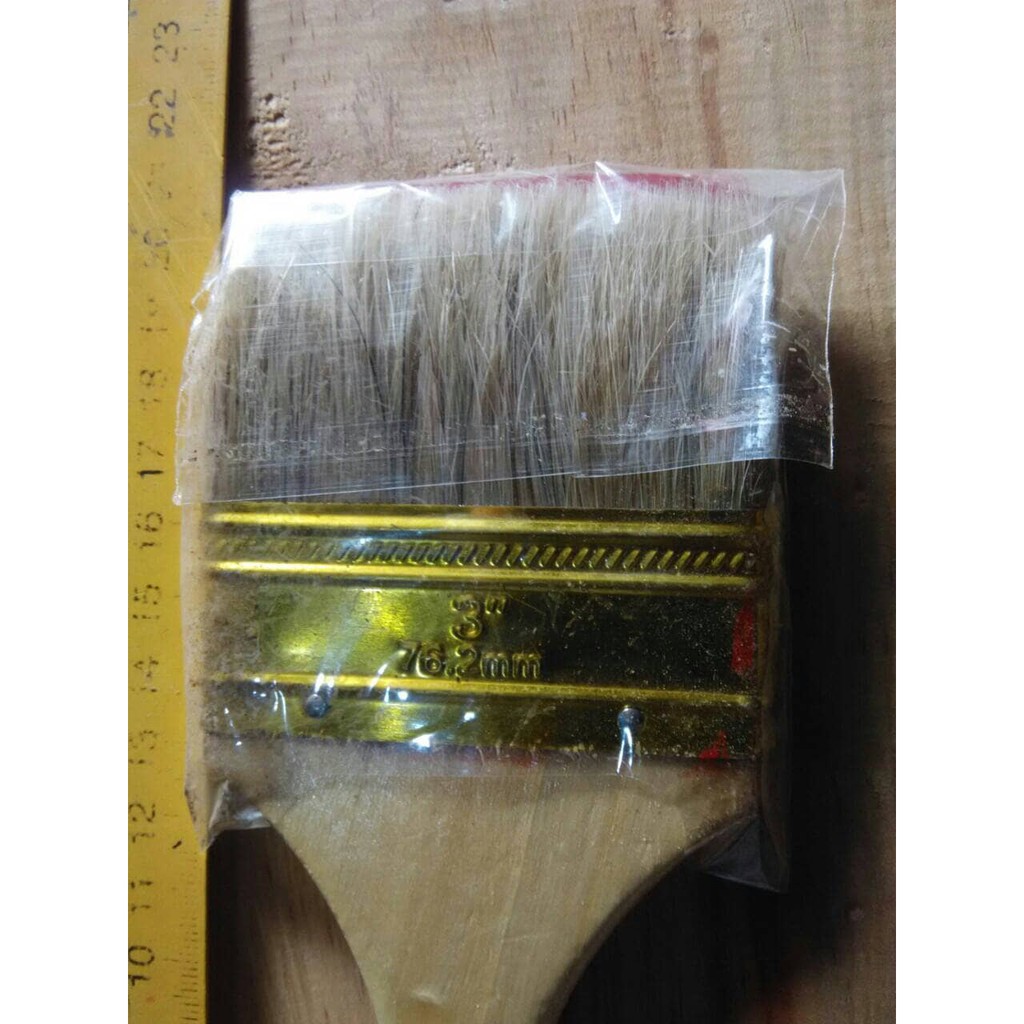 Kuas Cat Paint Brush Gagang Kayu Serba Guna 3&quot;