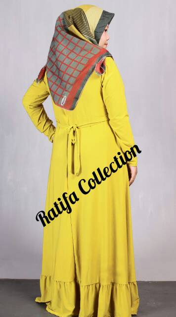 Gamis Jersey/Kerut Bawah All Size Fit to XL/By&quot;Ratifa collection&quot;