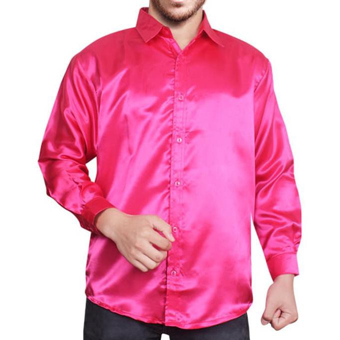 Recomended Hem Glow Fanta Vl Kemeja Pria Saten Pink Fanta Terlaris
