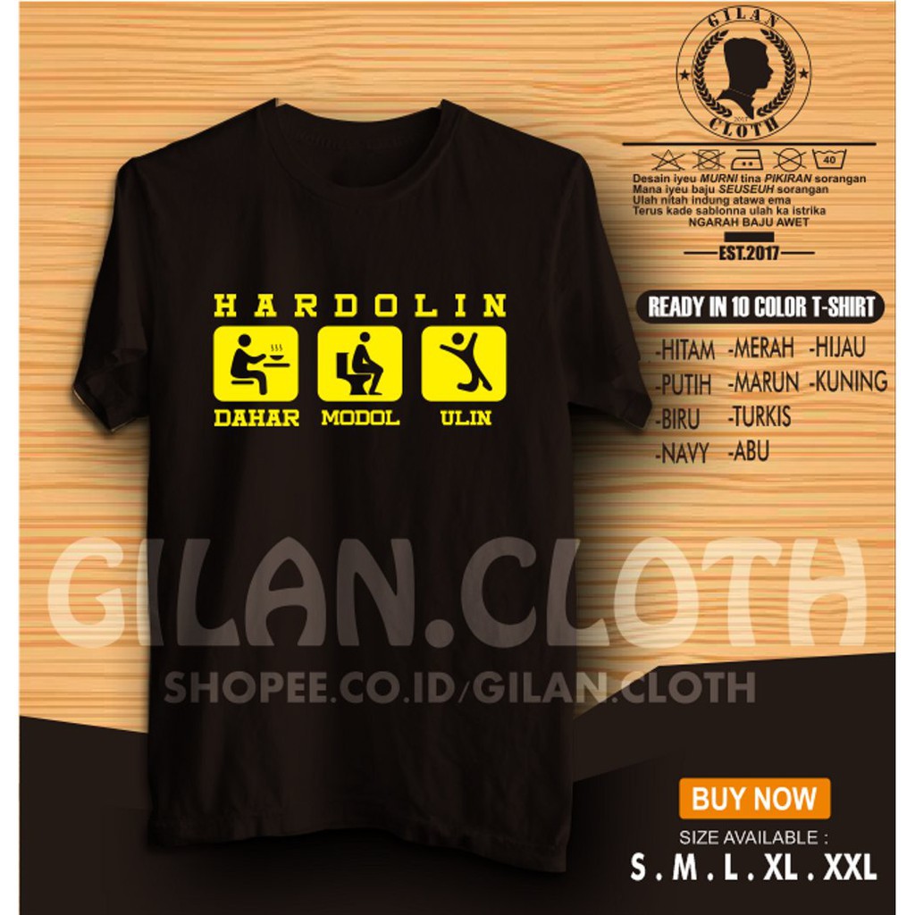 Kaos Kata Bahasa Sunda Hardolin Dahar Modol Ulin - Maukaos
