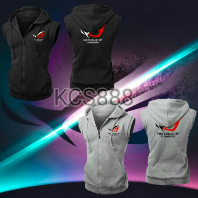 [FREE CUSTOM NICK NAME] JAKET ROMPI REPUBLIC OF GAMING ROG
