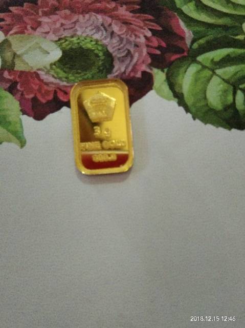 Emas batangan fine gold (replika) 3gr , 2gr , 1gr