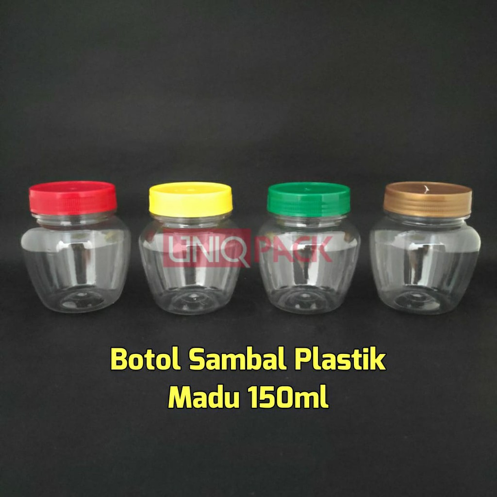 [40 pcs] Botol Sambal Plastik Madu 175ml