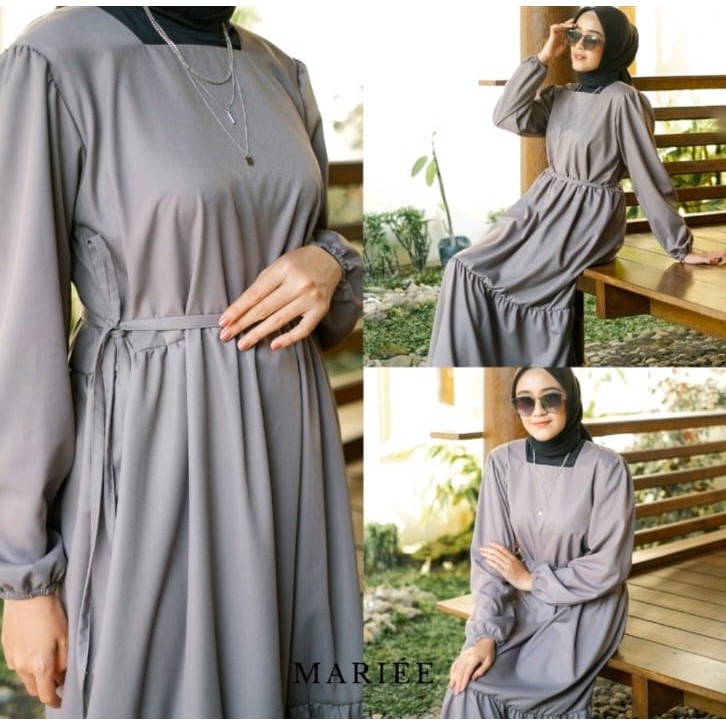 CATHERINE - GAMIS NAZWA/LONG DRESS WANITA/BAHAN KATUN ADEM