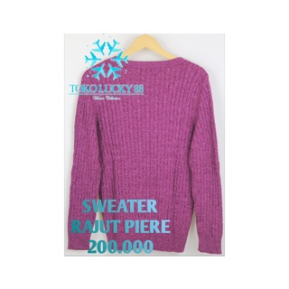 BELI 2 GRATIS 1 Sweater Rajut  Ungu  Purple Wool Musim 