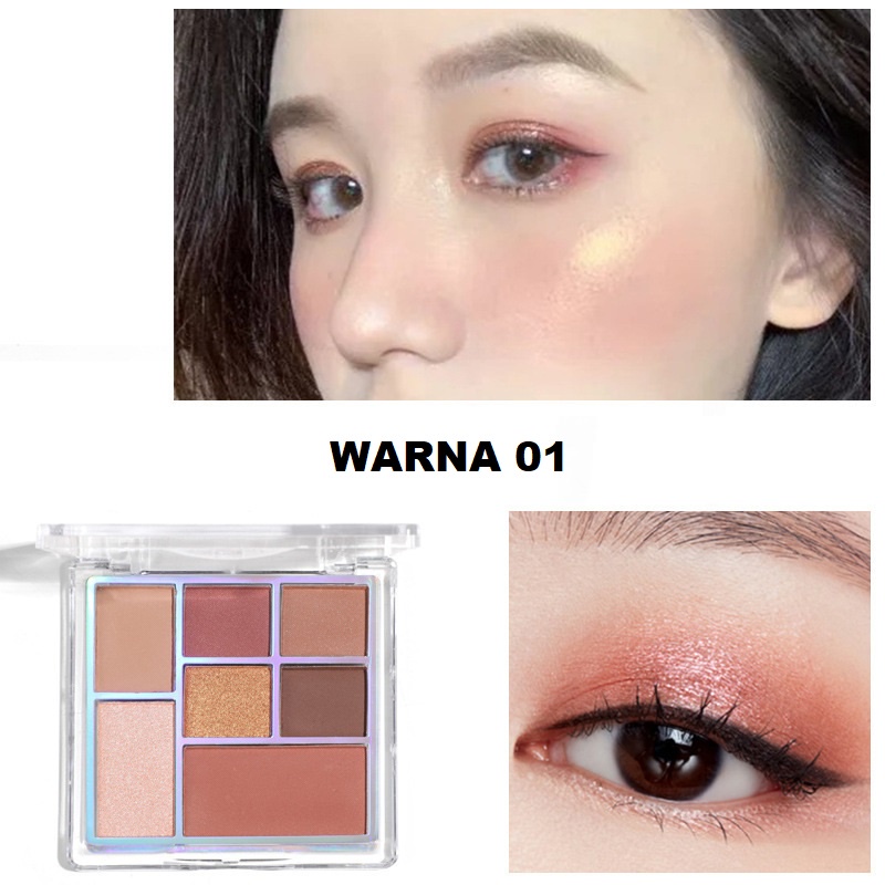 LAMEILA EYESHADOW ALL IN ONE ~ 7 warna kombinasi 5082