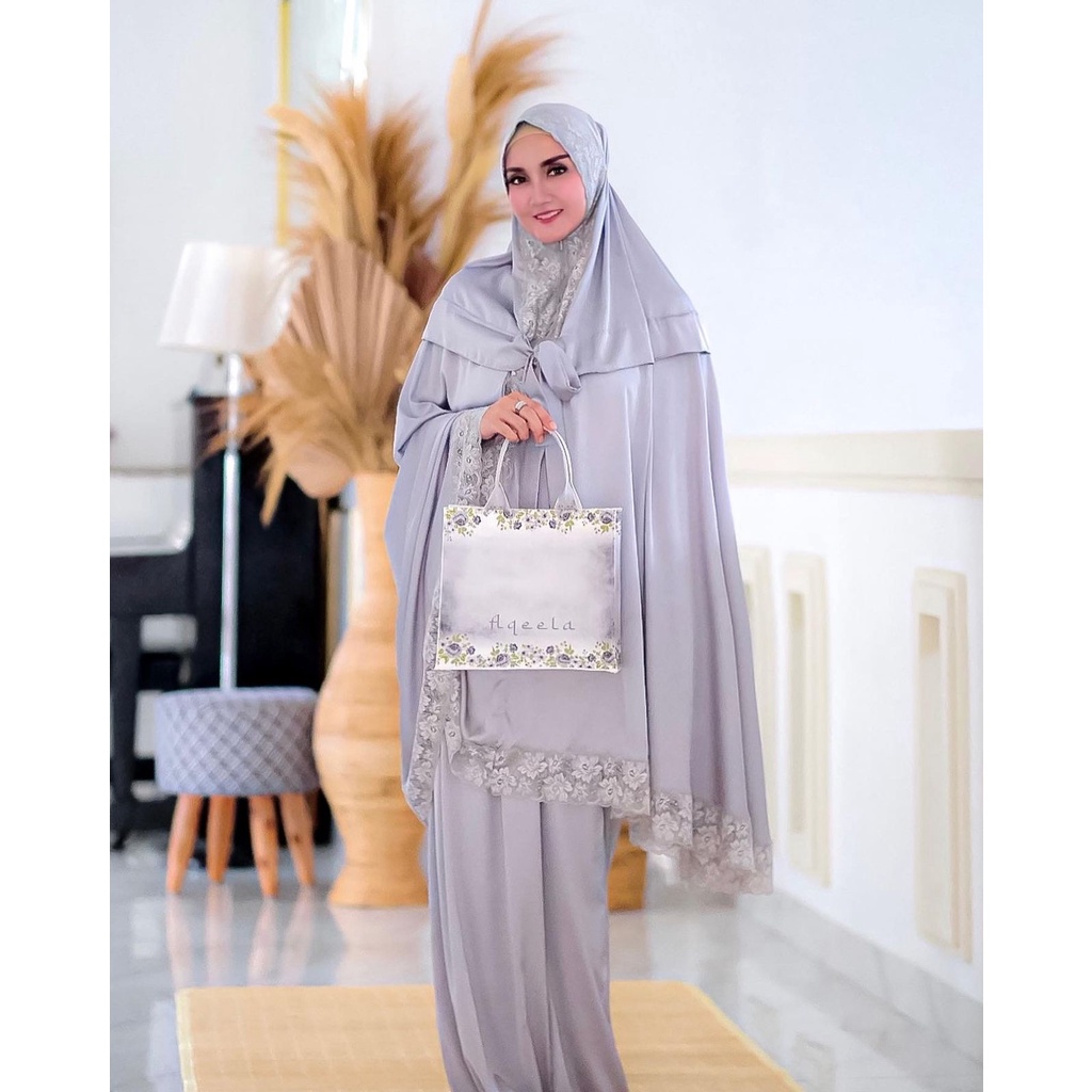 Mukena Maryam Silver - Aqeela