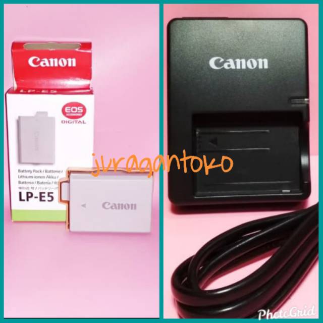 Baterai Dan Charger Camera Canon EOS 1000D