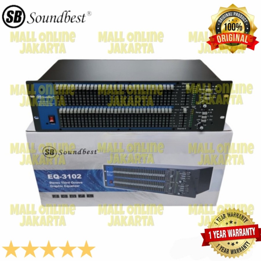 Equalizer soundbest eq3102 original equaliser eq 3102