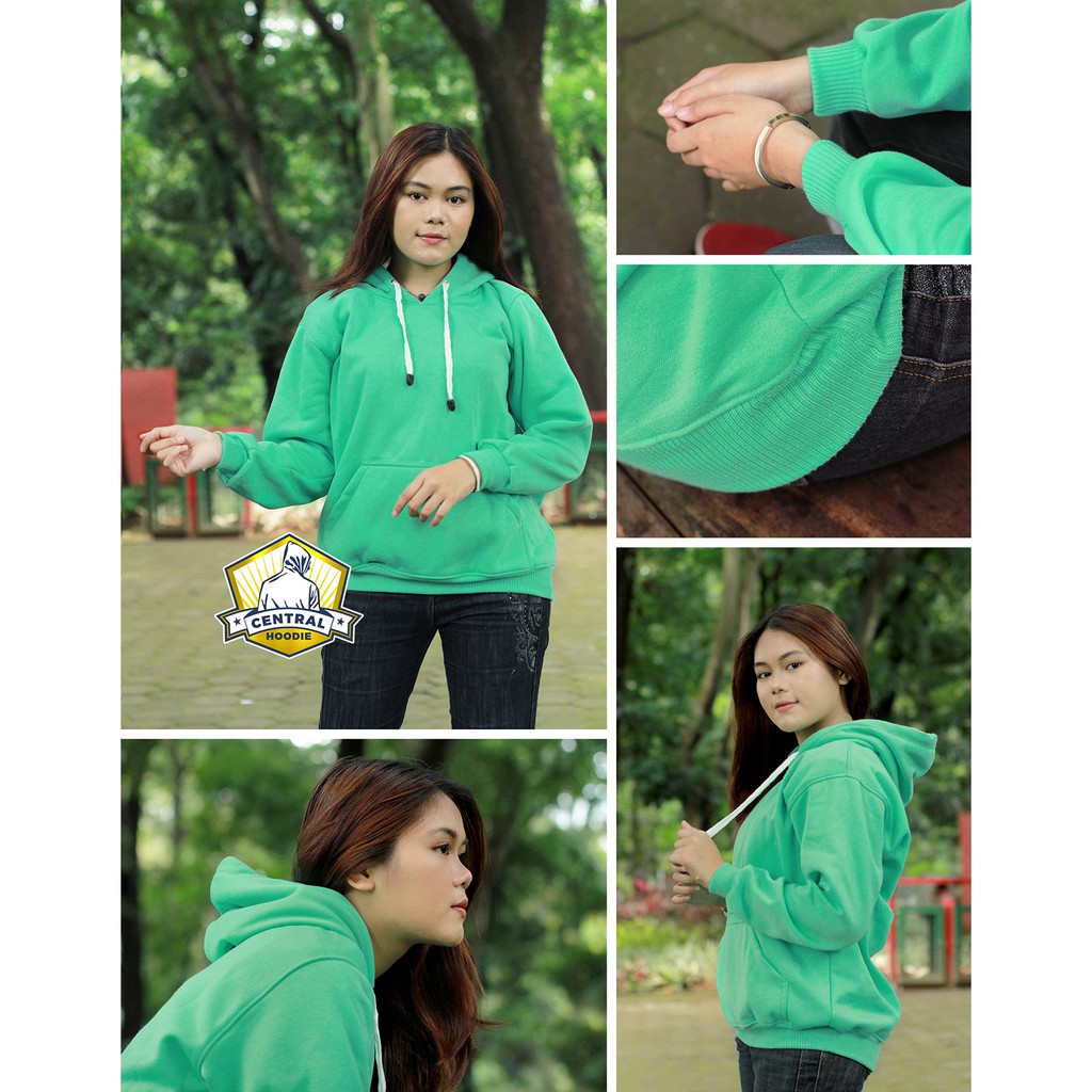 Central Hoodie JUMPER Jaket Sweater Unisex Pria Wanita Polos Fleece (Part 2) (COD)-Tosca