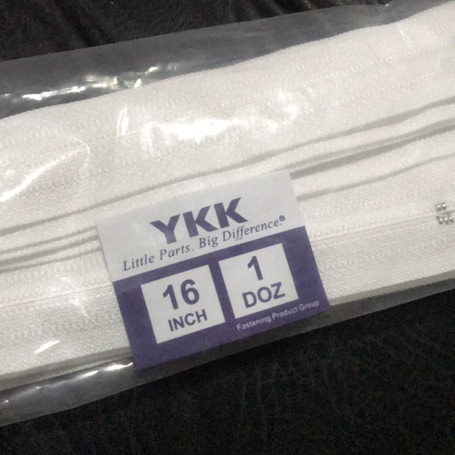 Zipper YKK no 3 16inch 40cm Satuan resleting YKK seleting YKK 40 cm FRC 32 ecer 16 in