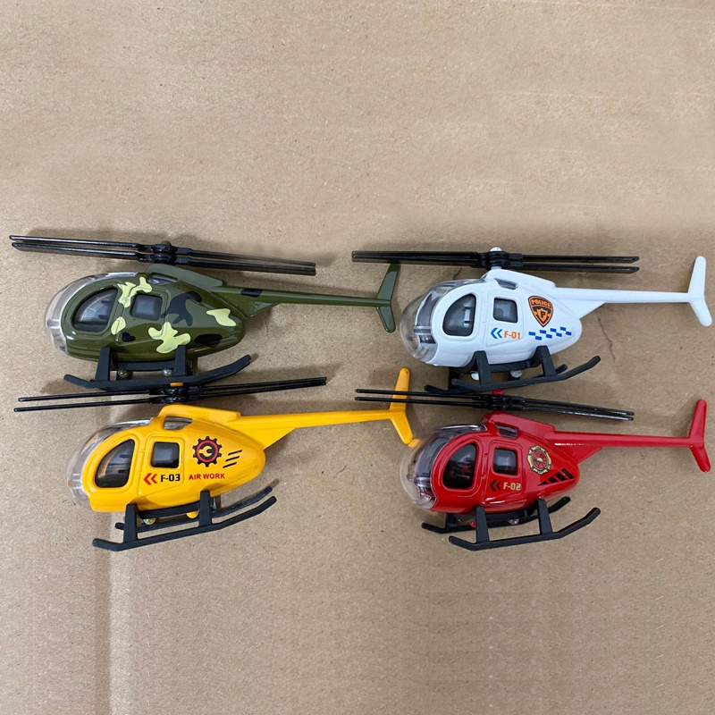 Mainan Simulasi Model Helikopter Mini Bahan Alloy