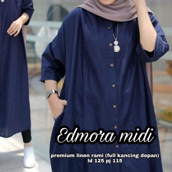 ♢ Midi Dress Polos Terbaru Dress Busui Midi Dress Remaja Dress Kekinian Dress Dres Wanita Remaja Dre