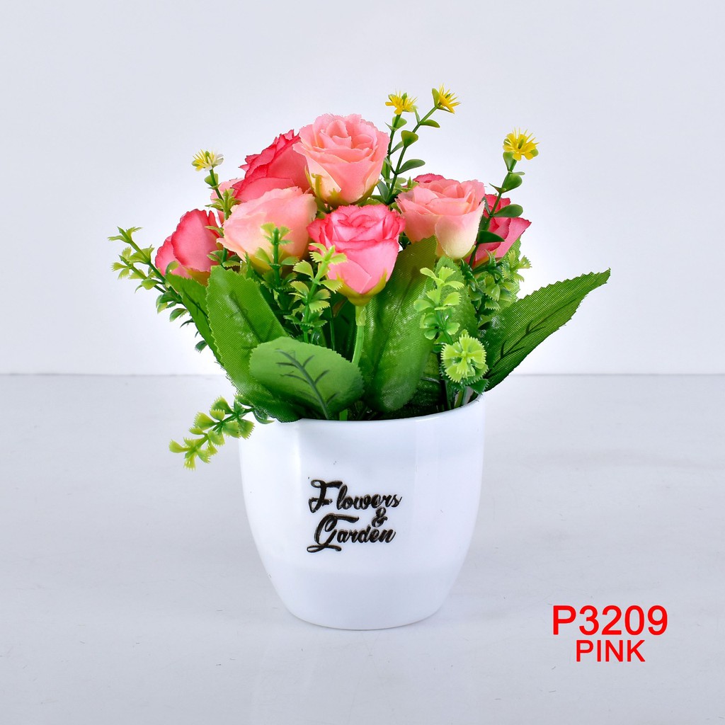 COD/ HMPU TANAMAN BUNGA HIAS POT TANAMAN HIAS DEKORASI RUMAH DAN BUNGA PLASTIK P3209-6