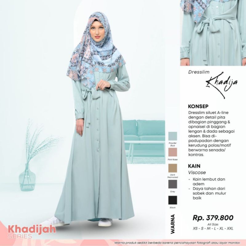 Dresslim khadija gamis rabbani gamis diskon
