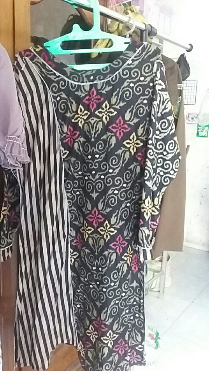 Baju Tunik Batik Fashion Atasan Tunik Cewek Kantor Outer Solo Td 178
