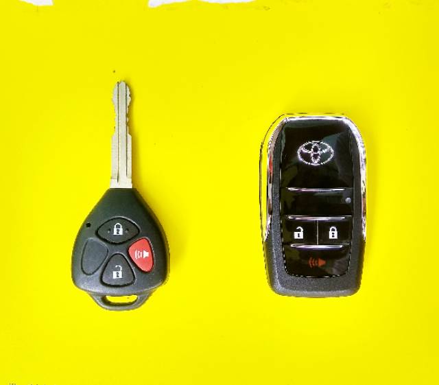 Casing lipat flip key toyota tiga tombol innova fortuner hilux altis