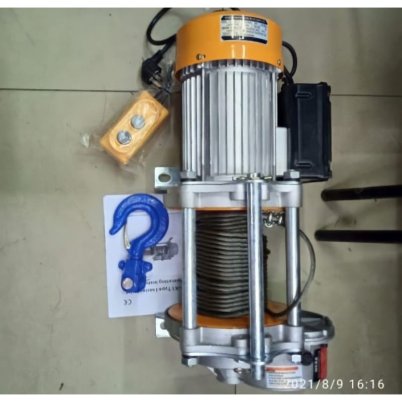 elektrik winch weka 1,5 ton × 30 meter katrol elektrik winch elektrik 1500 kg merek OPT germany