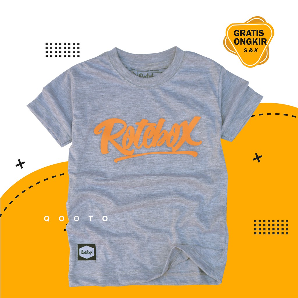 Rotebox Kaos anak laki laki umur 1-12 tahun distro