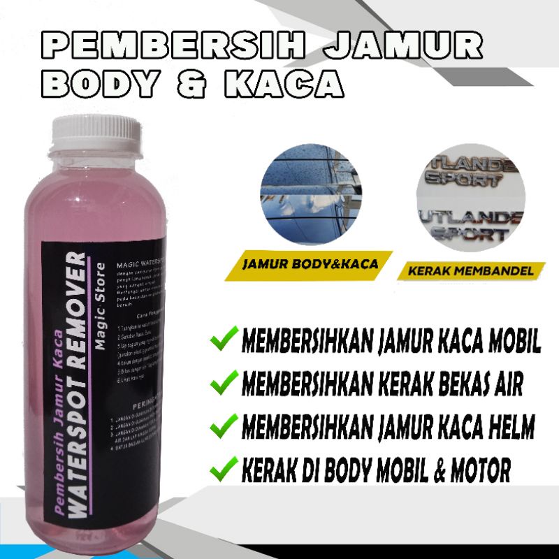 Obat Jamur Kaca ,Body Mobil Motor Penghilang Kerak,Pembersih jamur body kaca mobil,waterspot remover