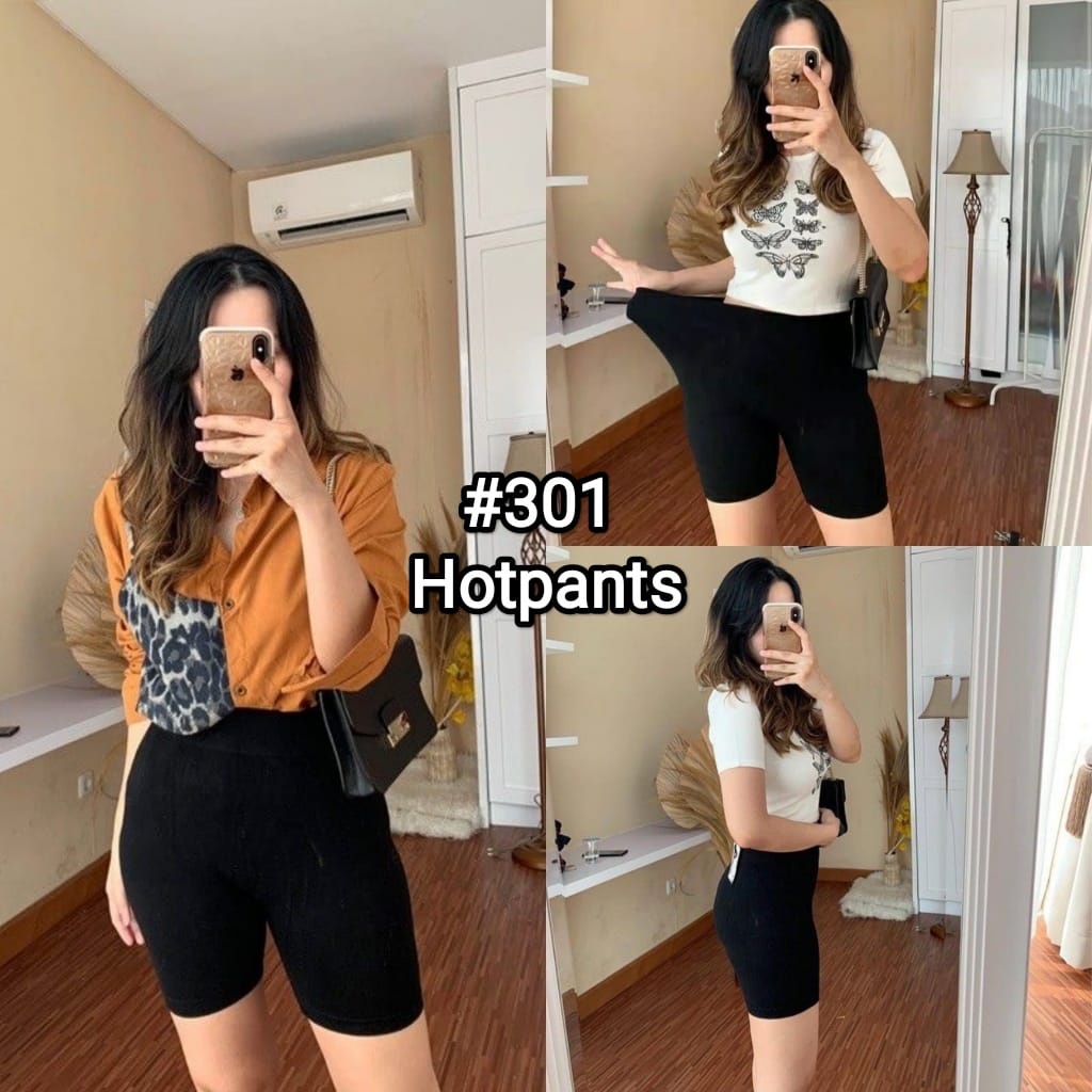 LEGGING PENDEK HOTPANT FIT TO 80KG /  LEGGING IMPORT WANITA